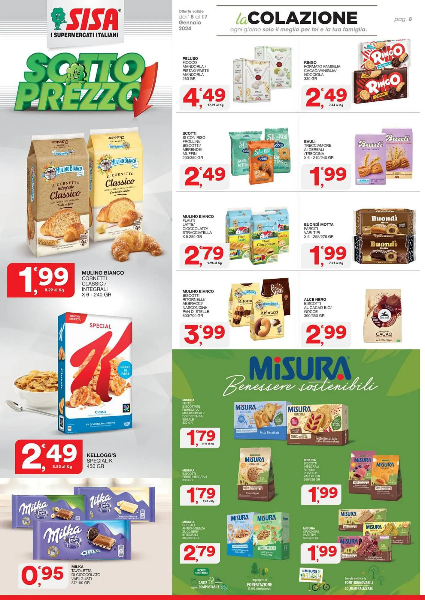 Volantino Sisa da 8 gennaio a 17 gennaio di 2024 - Pagina del volantino 8