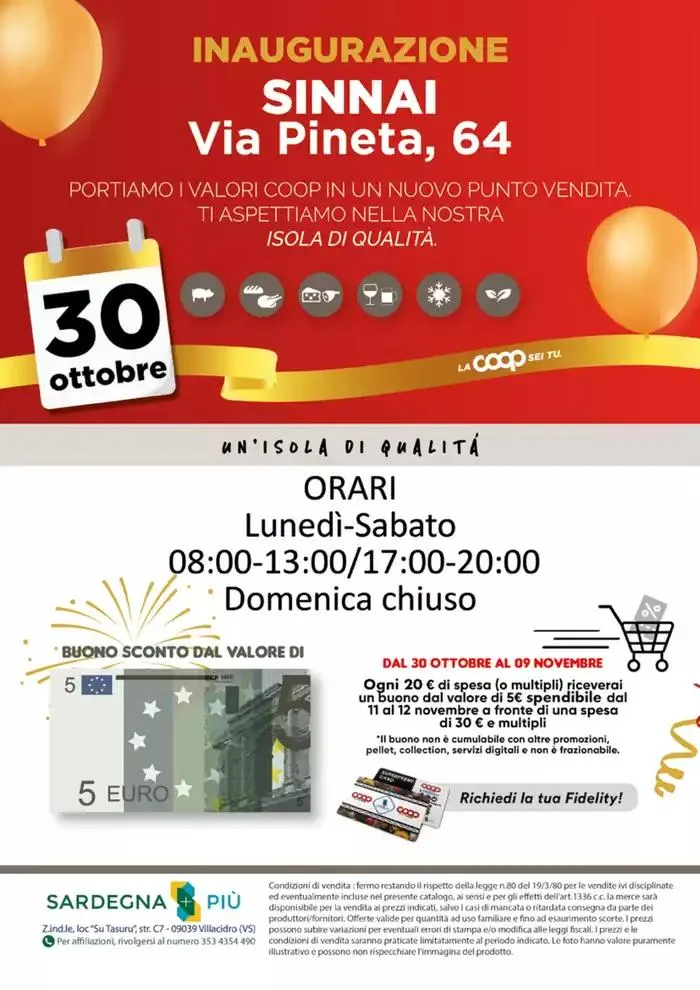 Inaugurazione Sinnai da 30 ottobre a 9 novembre di 2024 - Pagina del volantino 28