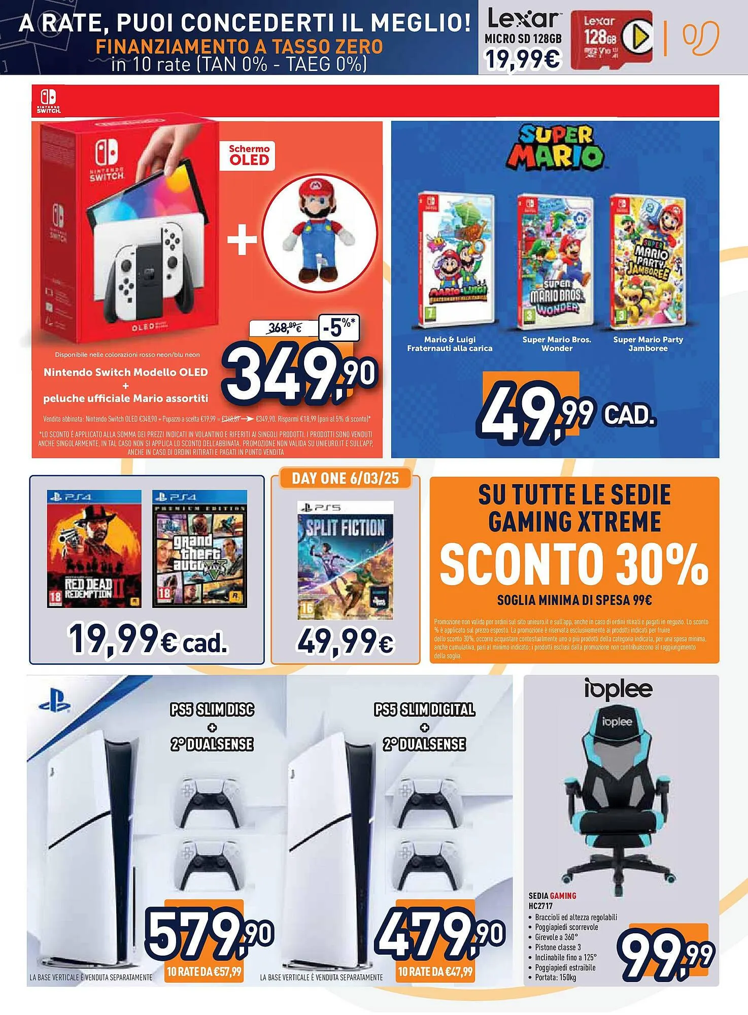 Volantino Unieuro da 28 febbraio a 19 marzo di 2025 - Pagina del volantino 25