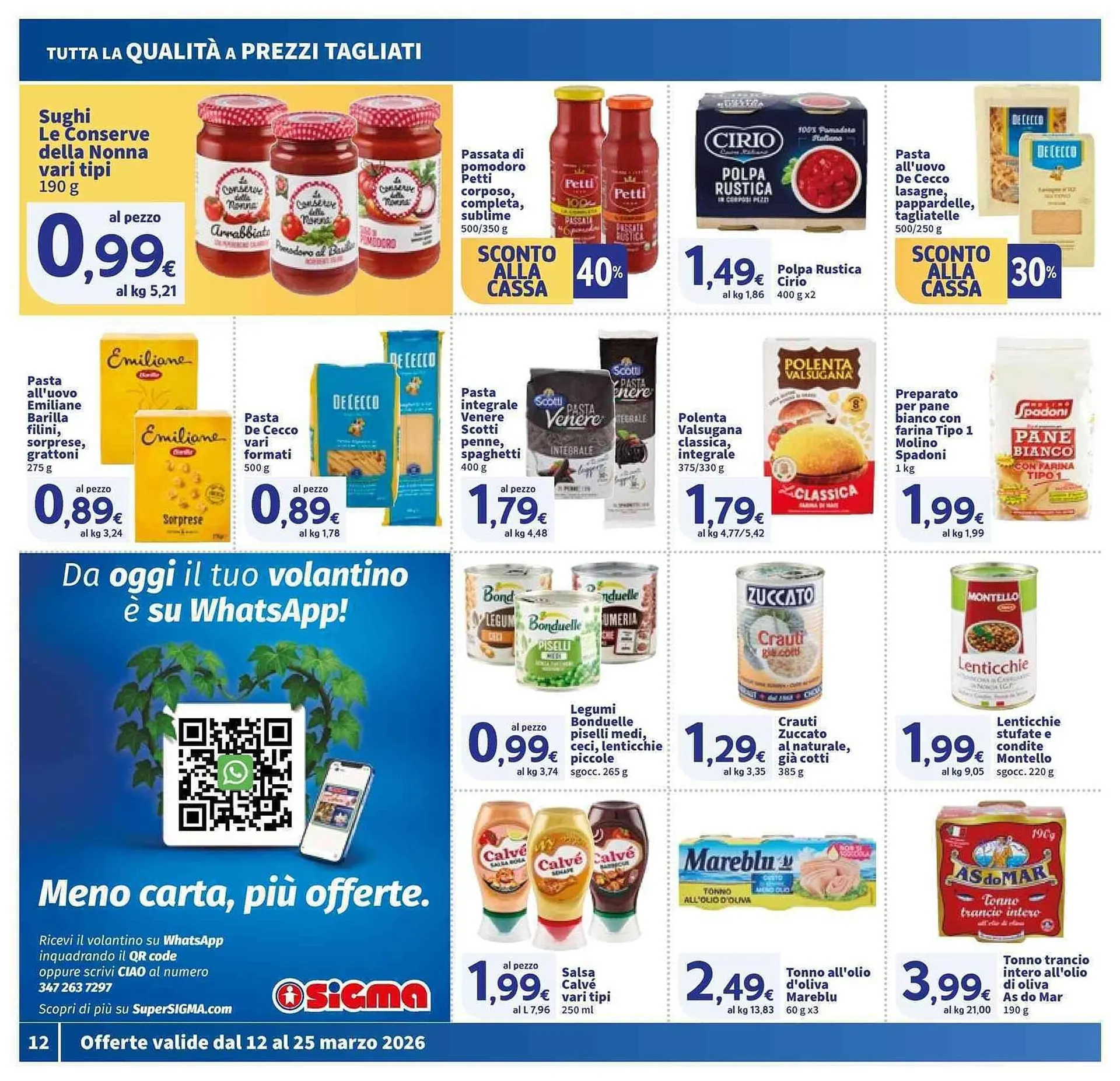 Volantino Sigma da 12 marzo a 25 marzo di 2026 - Pagina del volantino 12