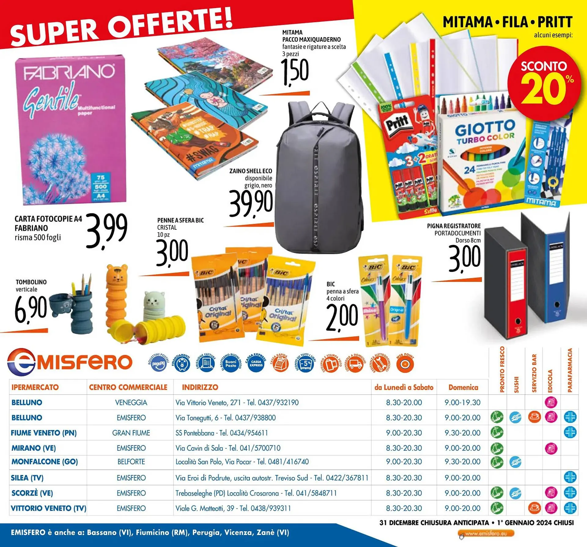 Volantino Emisfero da 28 dicembre a 3 gennaio di 2024 - Pagina del volantino 28