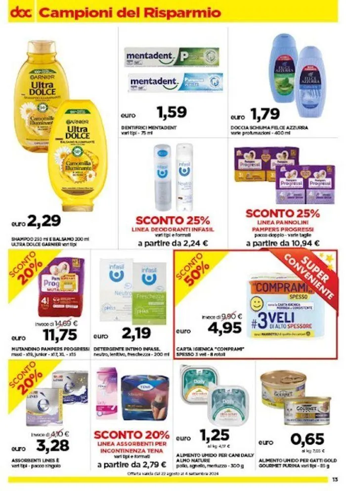 Dal 22 agosto al 4 settembre 2024 da 22 agosto a 4 settembre di 2024 - Pagina del volantino 13