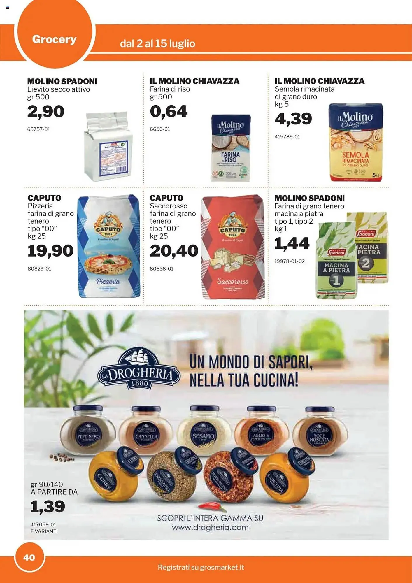 Volantino GrosMarket da 2 luglio a 15 luglio di 2025 - Pagina del volantino 40