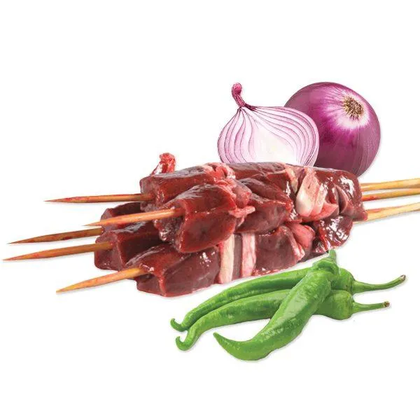 Arrosticini di Fegato Piccanti con Cipolla e Peperoncino 20 pz
