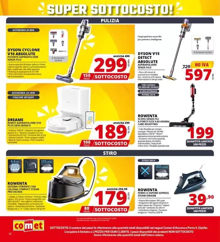 Sottocosto da Comet! da 8 maggio a 21 maggio di 2025 - Pagina del volantino 22
