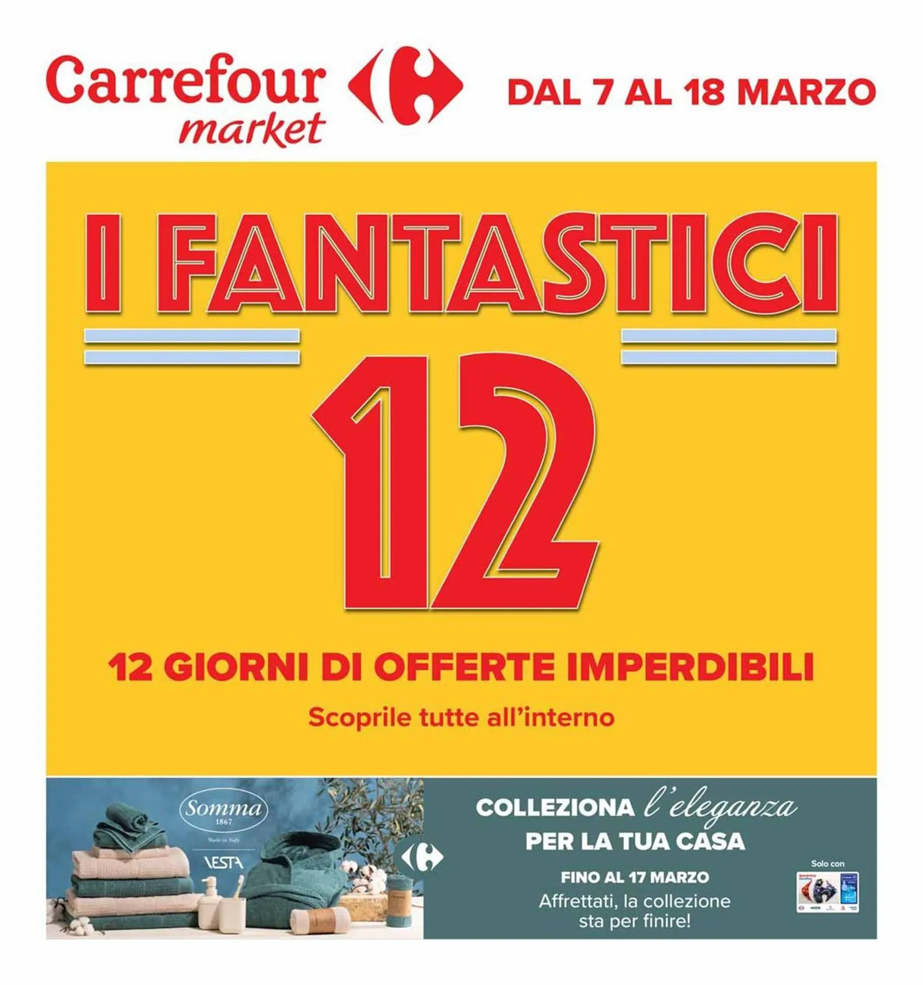 Volantino Carrefour Market da 7 marzo a 18 marzo di 2024 - Pagina del volantino 1