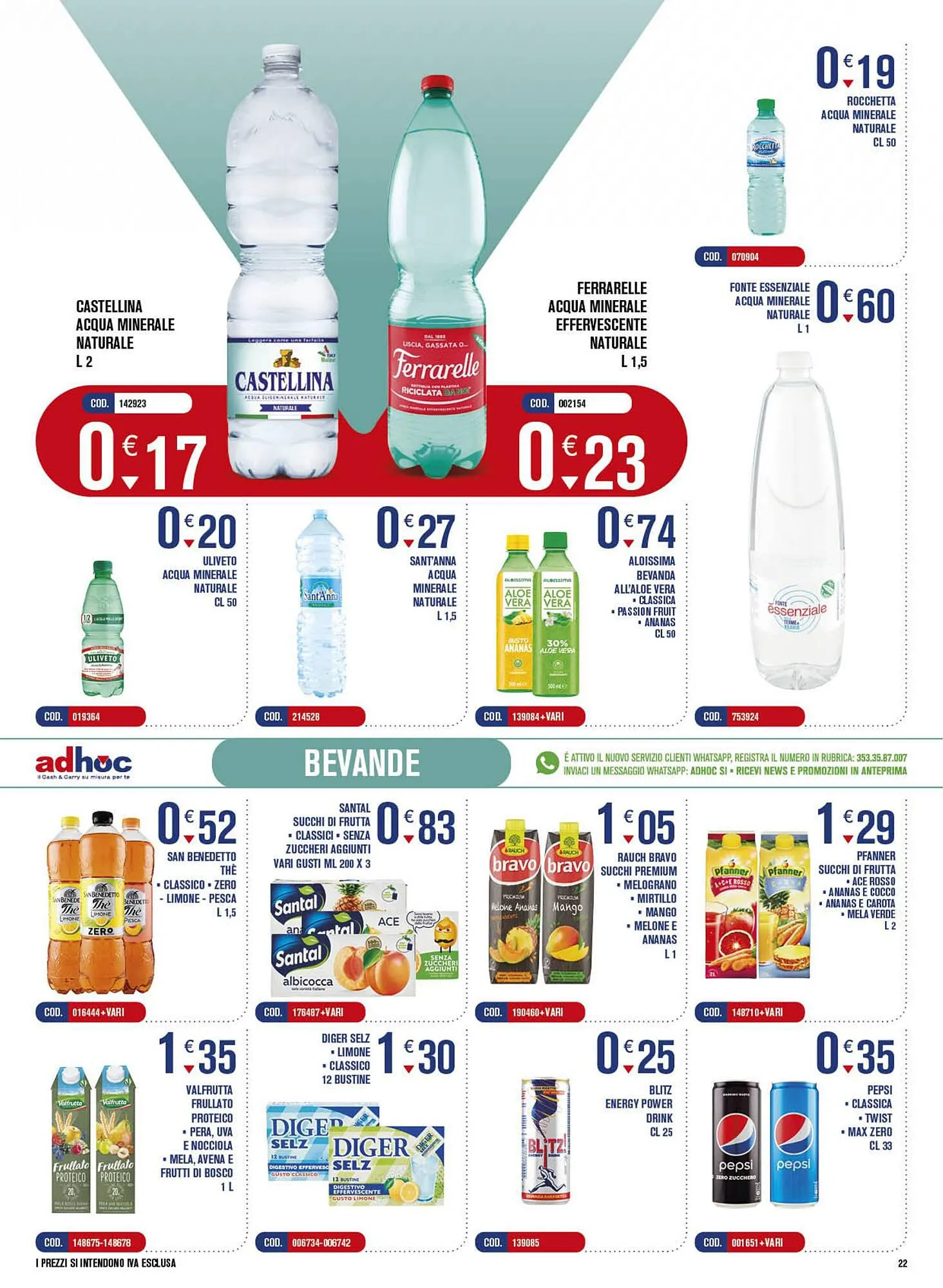 Volantino Adhoc da 9 ottobre a 22 ottobre di 2023 - Pagina del volantino 22