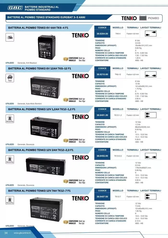 Catalogo Batteries and Power da 7 marzo a 31 dicembre di 2025 - Pagina del volantino 34