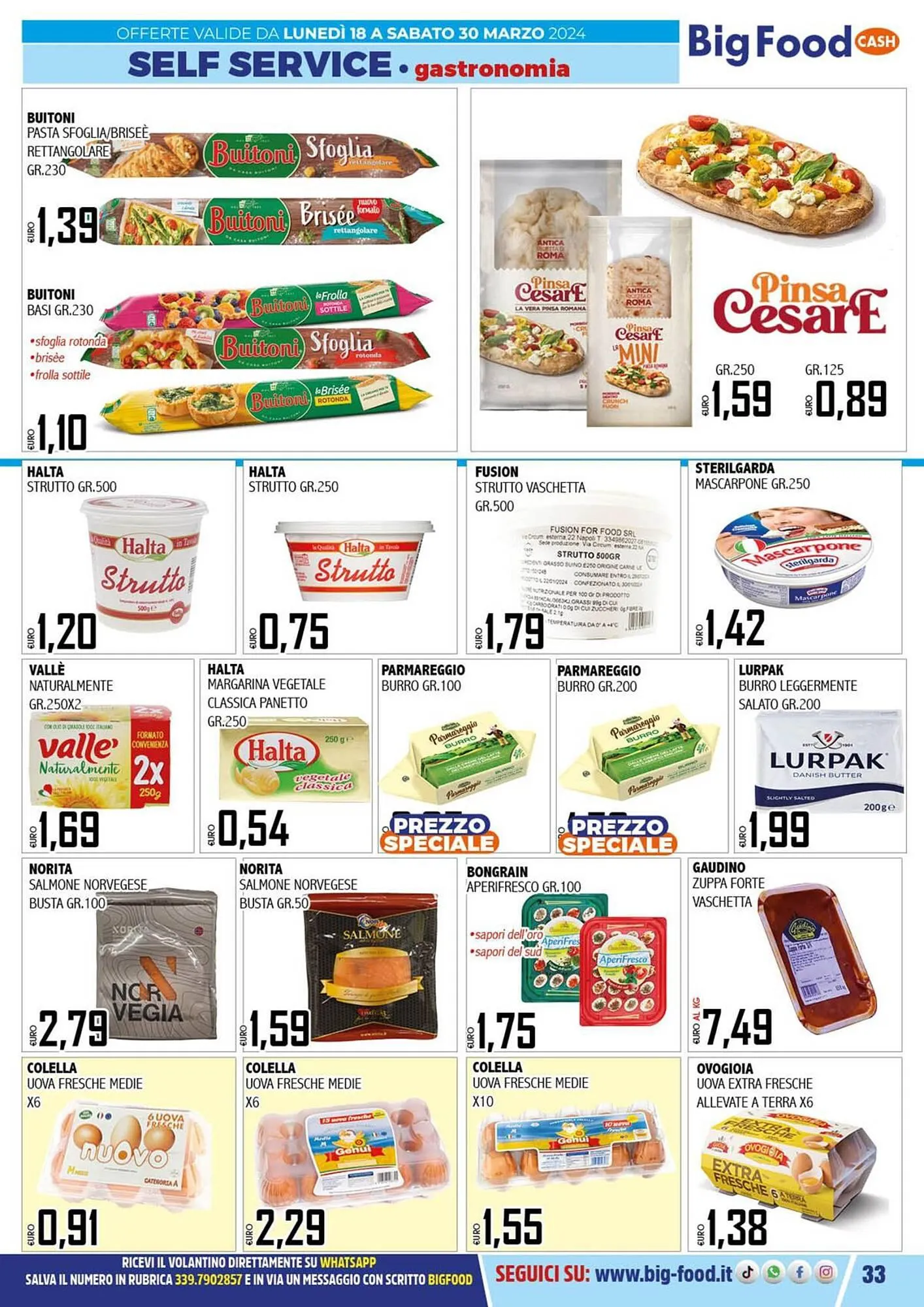 Volantino Big Food da 18 marzo a 30 marzo di 2024 - Pagina del volantino 33
