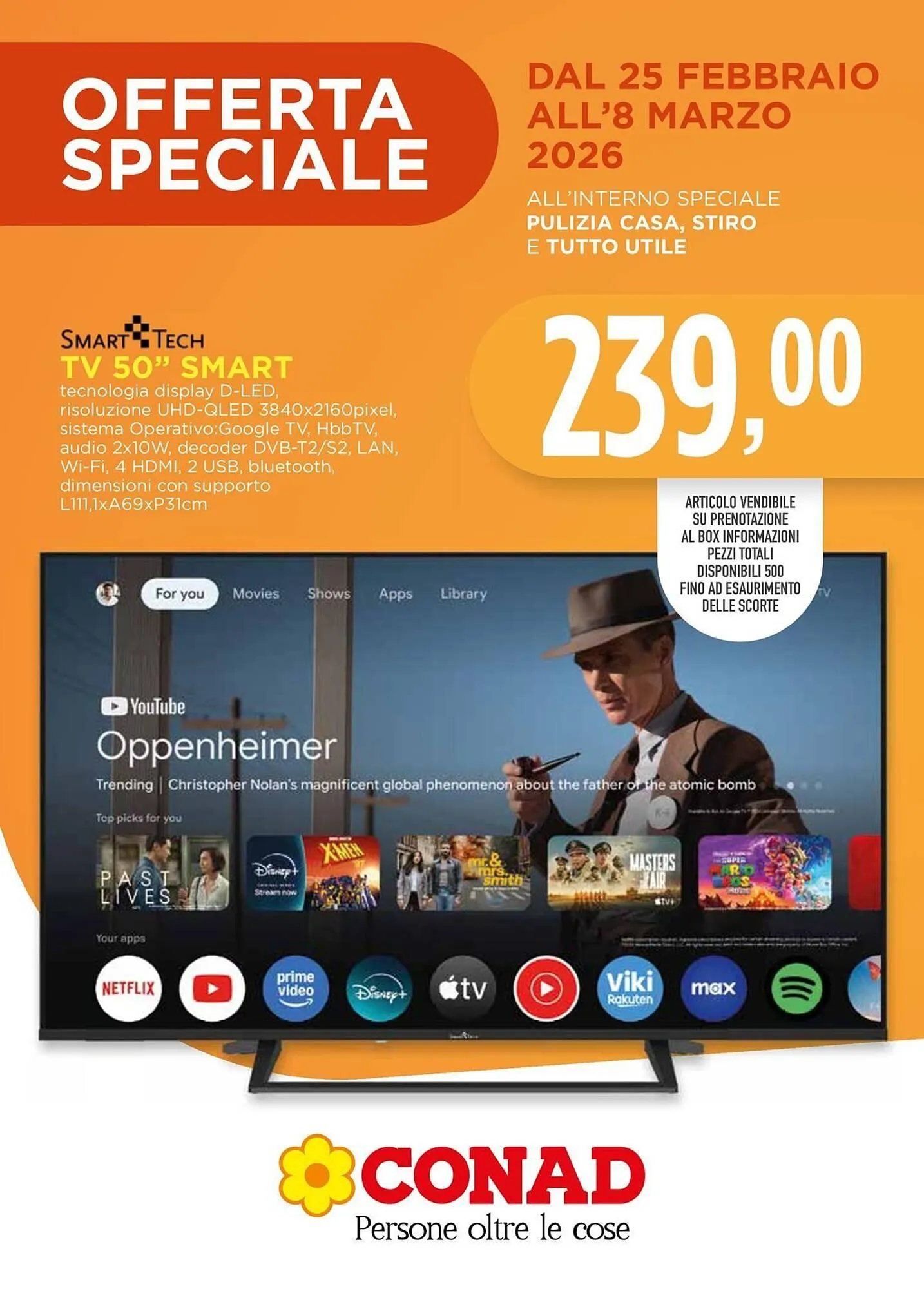 Volantino Conad da 25 febbraio a 8 marzo di 2026 - Pagina del volantino 1