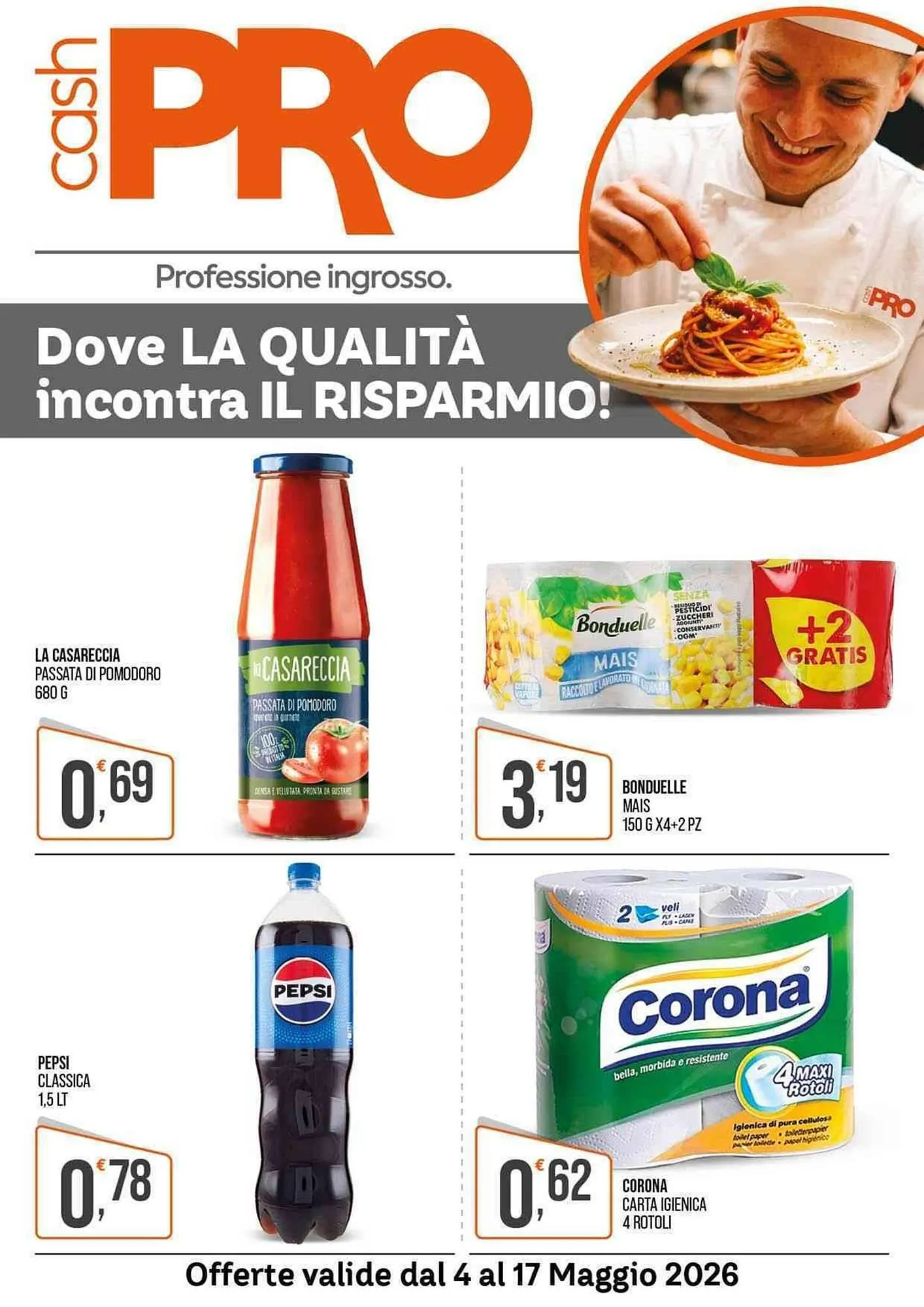 Volantino Cash pro da 4 maggio a 17 maggio di 2026 - Pagina del volantino 1