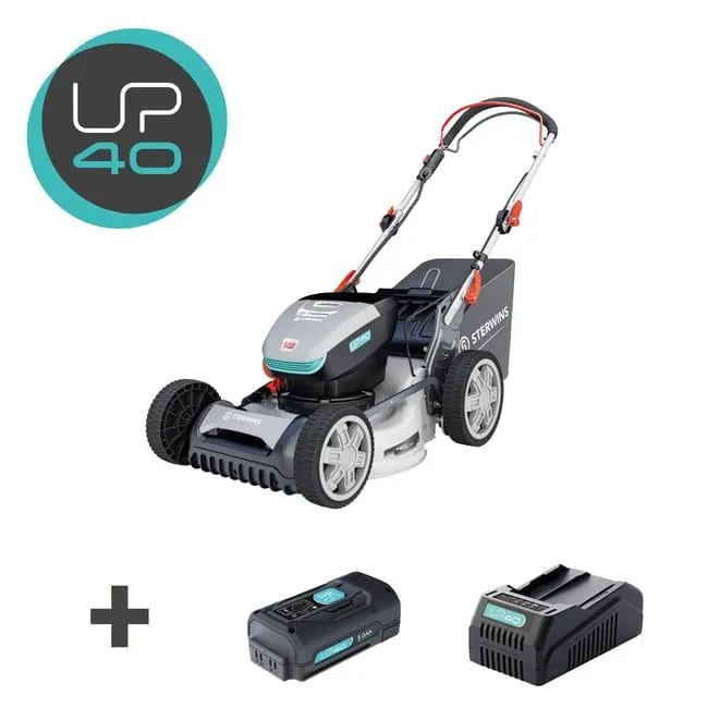 Tagliaerba a batteria a velocità non regolabile STERWINS 40V L 46 cm, 1 batteria inclusa