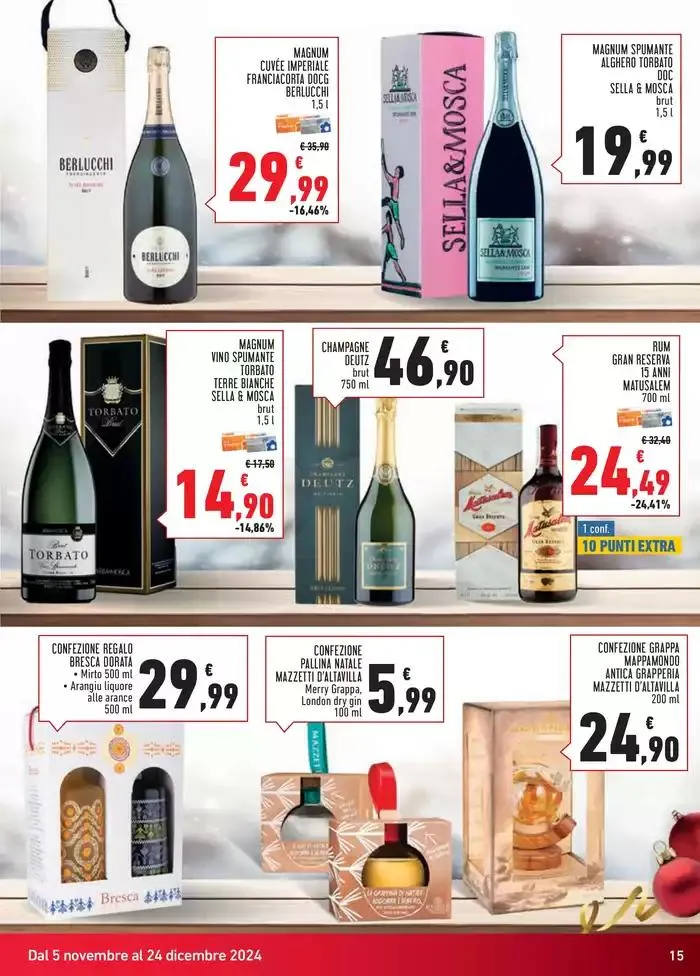 Catalogo ceste e vini da 5 novembre a 24 dicembre di 2024 - Pagina del volantino 15