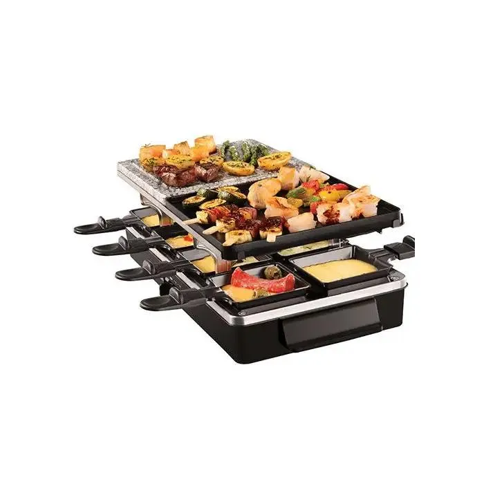 Russell hobbs multi raclette 3 in 1 griglia per raclette 8 persona(e) 1400 w nero