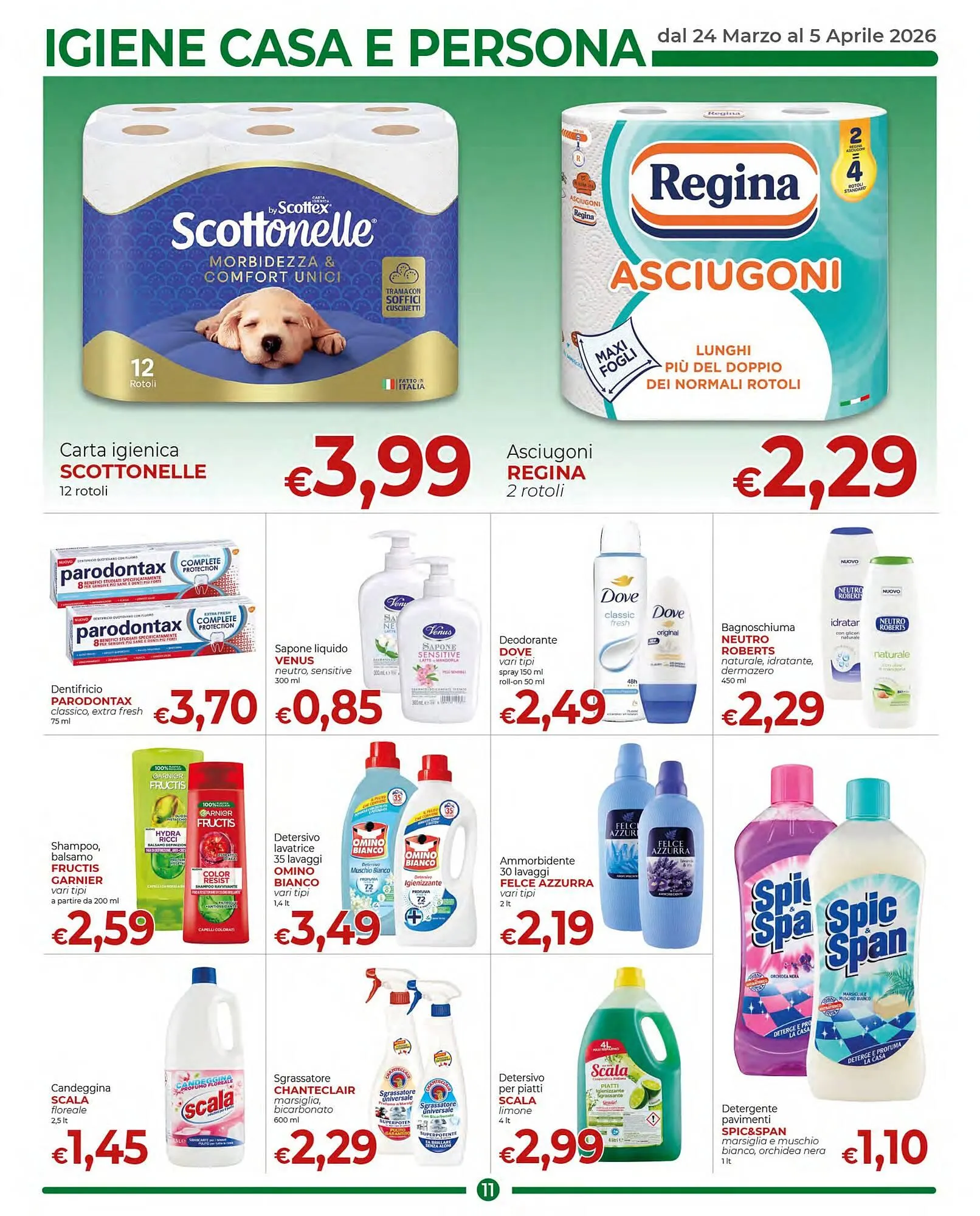 Volantino Supermercati Nonna Isa da 24 marzo a 5 aprile di 2026 - Pagina del volantino 11