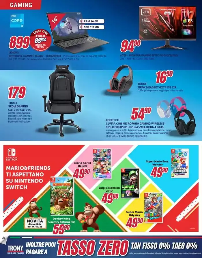 Nuove offerte da Trony! da 16 gennaio a 5 febbraio di 2025 - Pagina del volantino 28