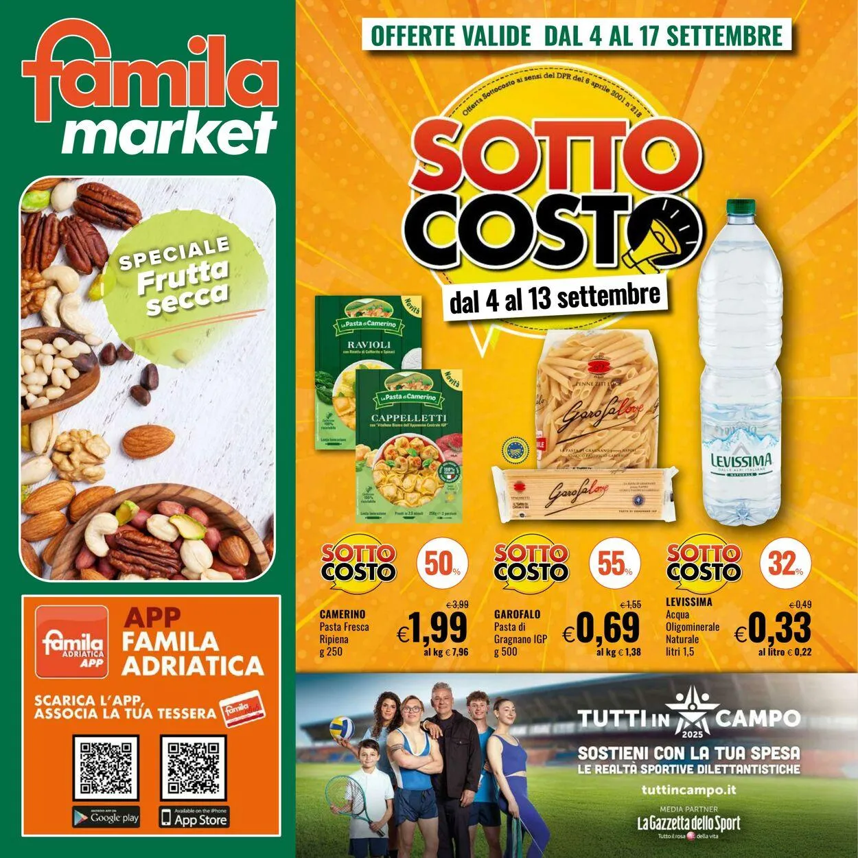 Famila Volantino attuale da 4 settembre a 17 settembre di 2025 - Pagina del volantino 1