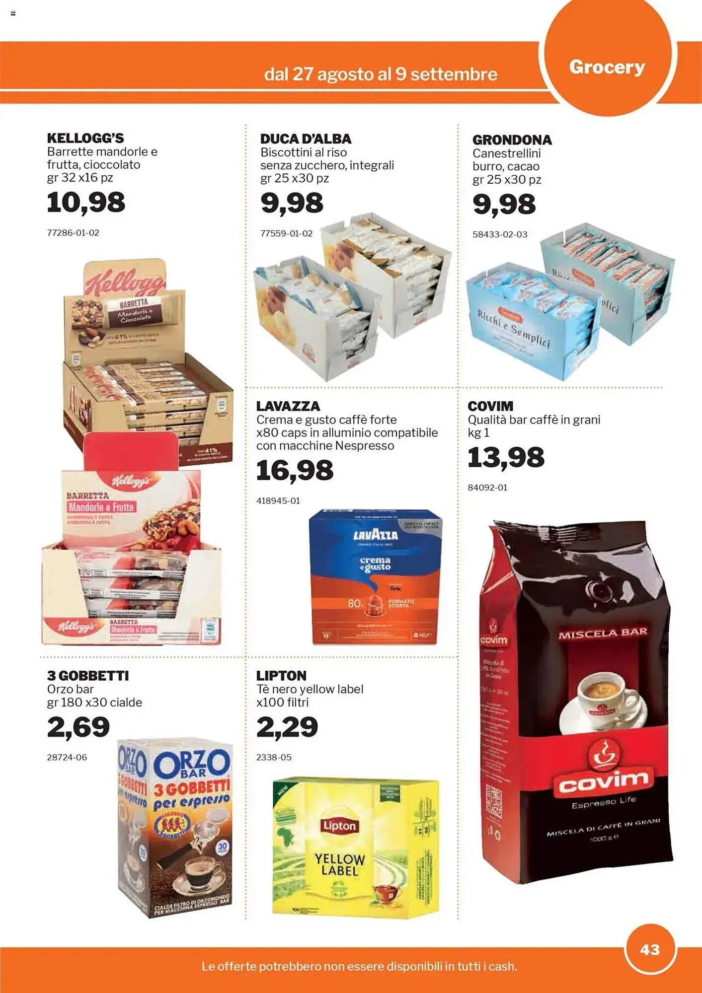 Volantino GrosMarket da 27 agosto a 9 settembre di 2025 - Pagina del volantino 43