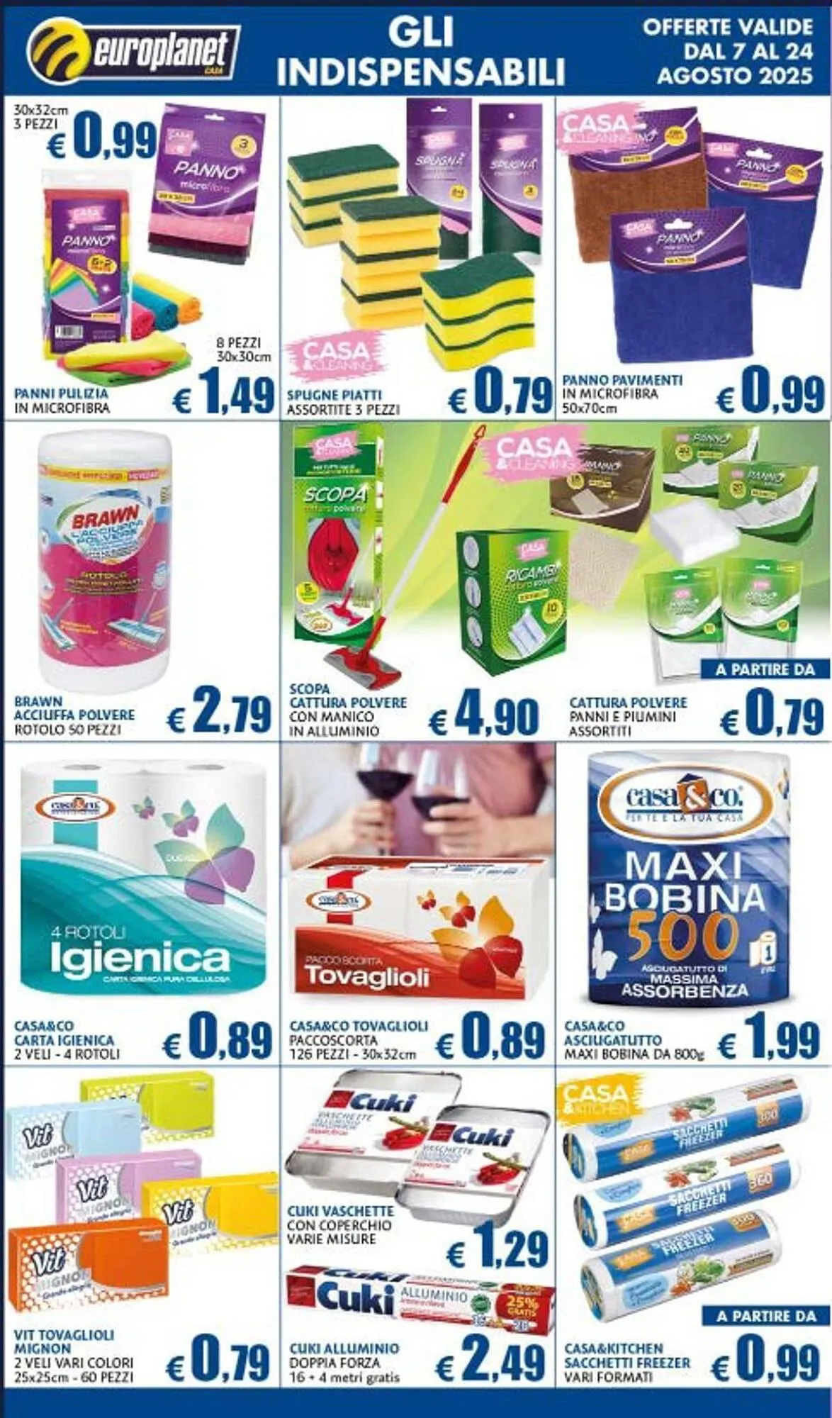 Volantino Europlanet Casa da 7 agosto a 24 agosto di 2025 - Pagina del volantino 8