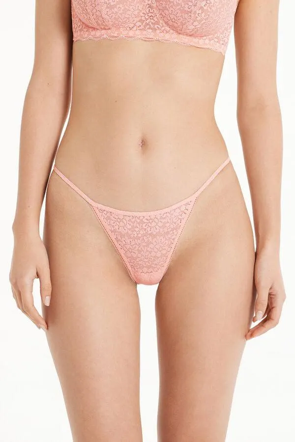 Perizoma Fianchetto Sottile a Tanga in Pizzo Riciclato