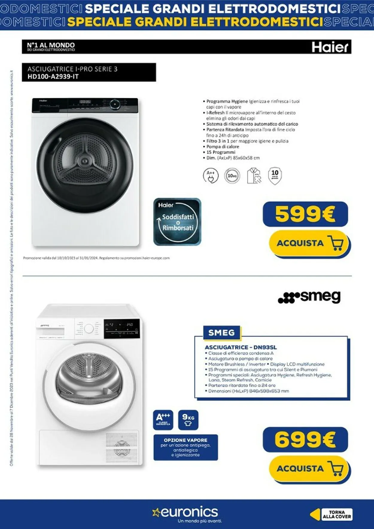Euronics Volantino attuale da 28 novembre a 7 dicembre di 2023 - Pagina del volantino 22