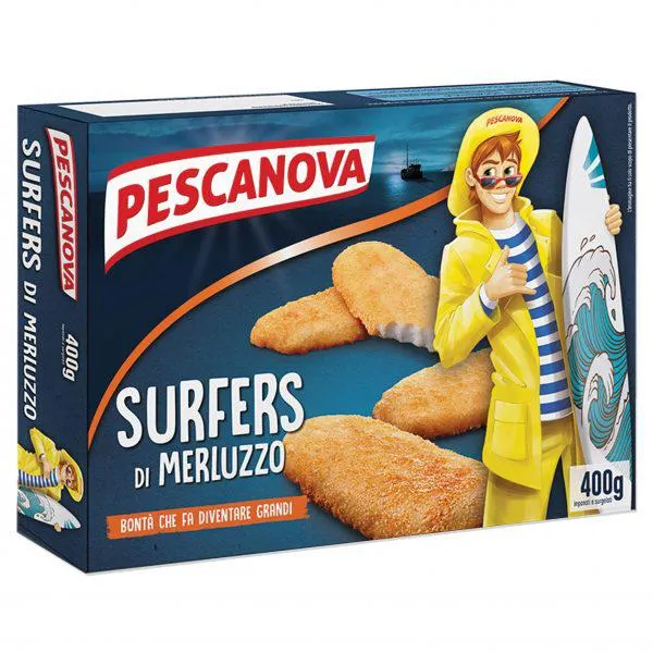 Surfers di Merluzzo 400 g – 12 pz