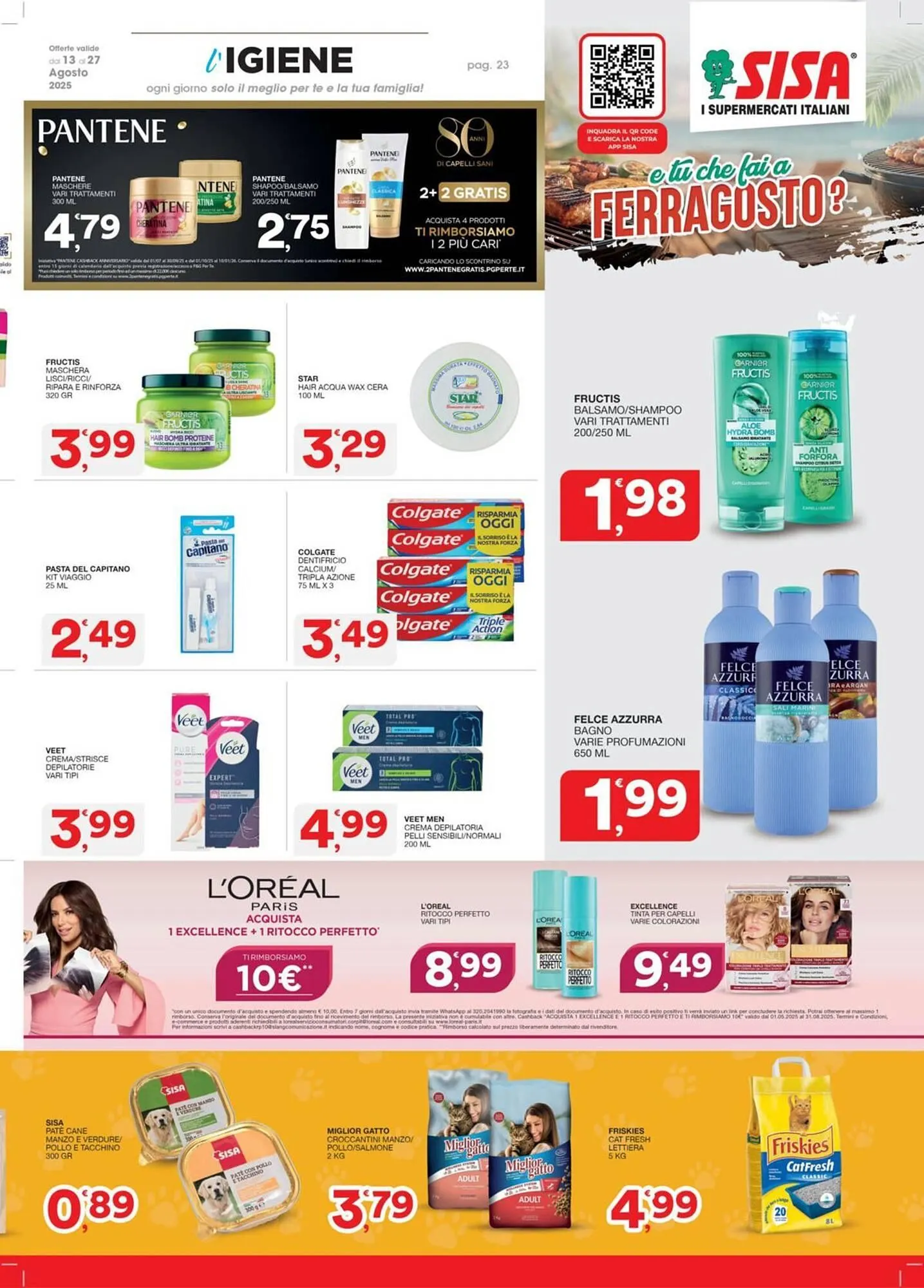Volantino Sisa da 13 agosto a 27 agosto di 2025 - Pagina del volantino 23