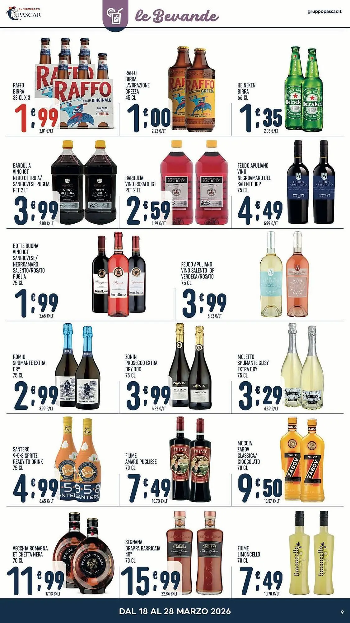 Volantino Gruppo Pascar da 18 marzo a 28 marzo di 2026 - Pagina del volantino 9