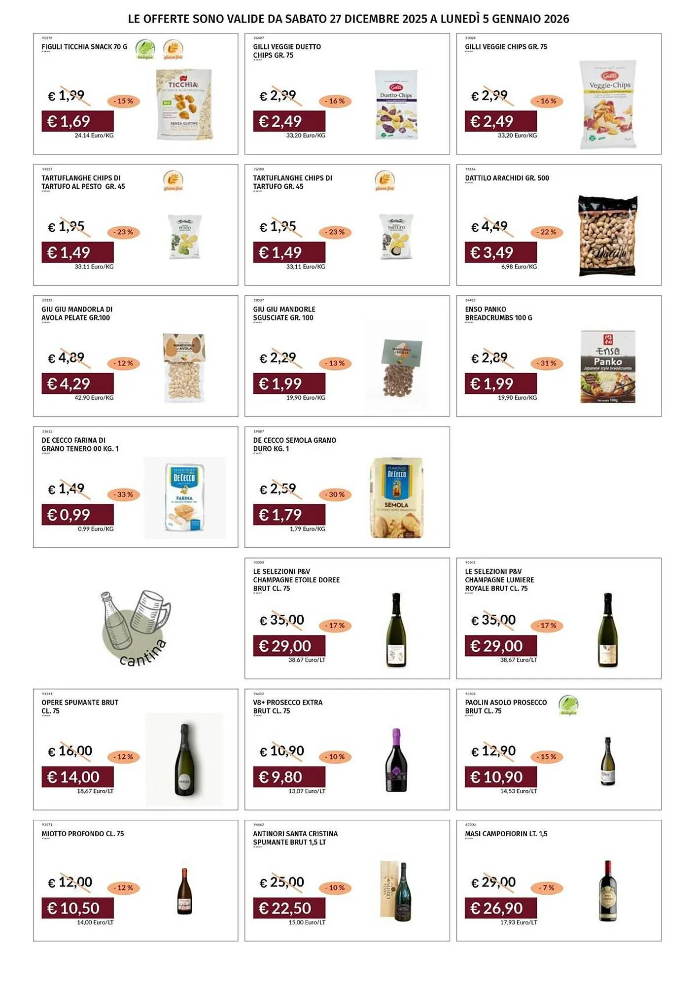 Volantino Prezzemolo e Vitale da 29 dicembre a 5 gennaio di 2026 - Pagina del volantino 27