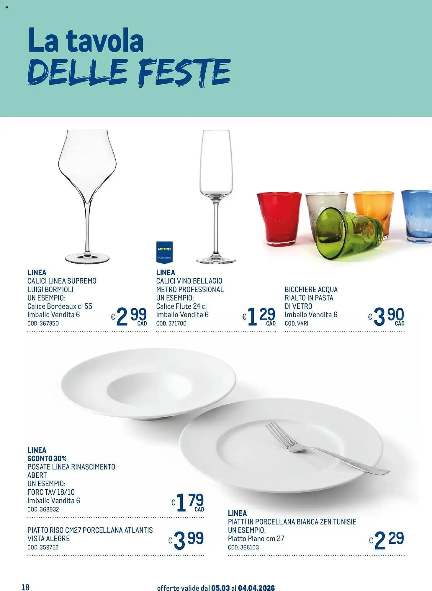 Volantino Metro da 5 marzo a 4 aprile di 2026 - Pagina del volantino 18
