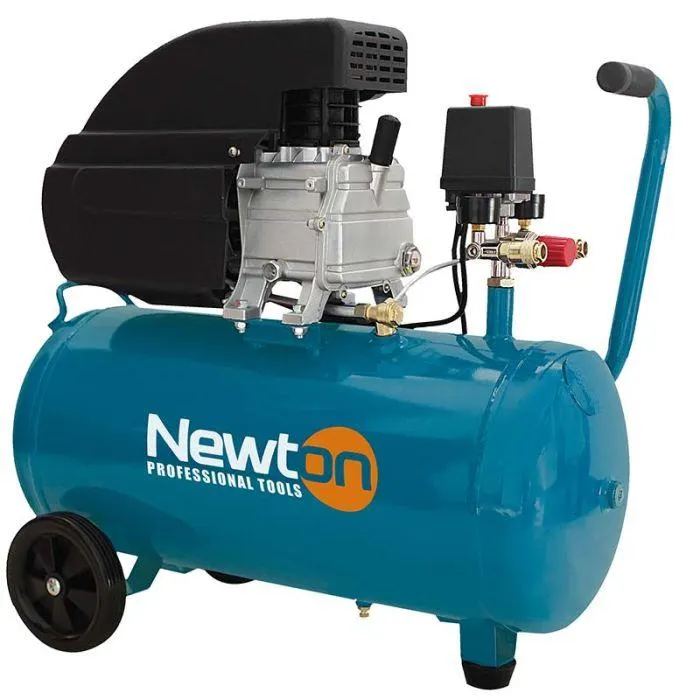 Newton Compressore ad aria lubrificato 50 litri, 2 hp, carrellato