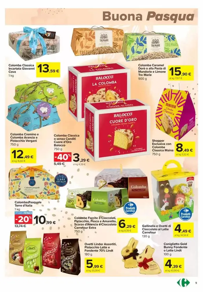 Sconti di pasqua da 3 aprile a 21 aprile di 2025 - Pagina del volantino 9