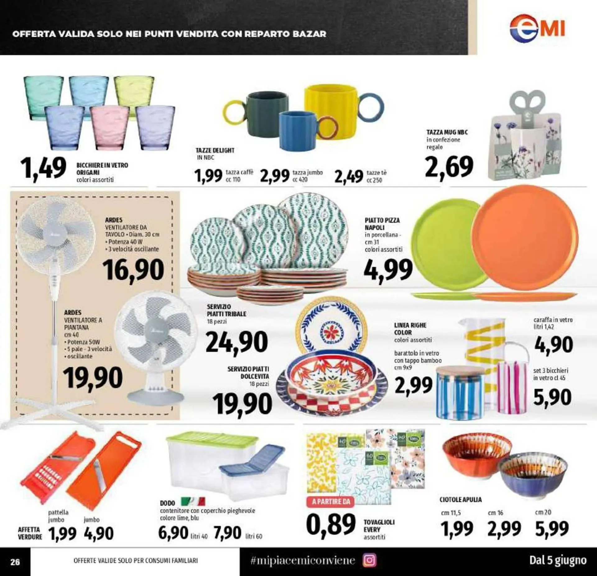 Volantino Emi Supermercati da 5 giugno a 18 giugno di 2025 - Pagina del volantino 26