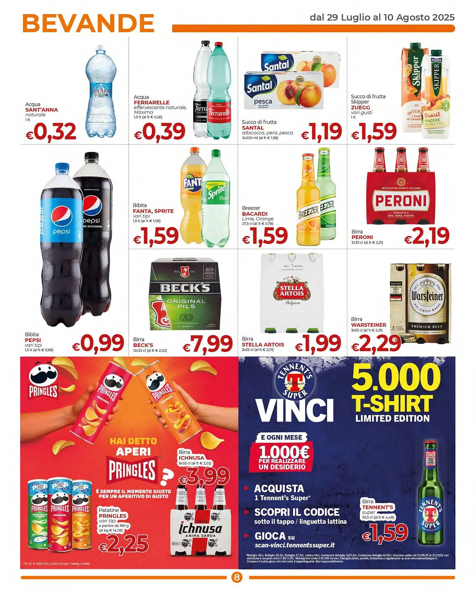Volantino Supermercati Nonna Isa da 29 luglio a 10 agosto di 2025 - Pagina del volantino 8