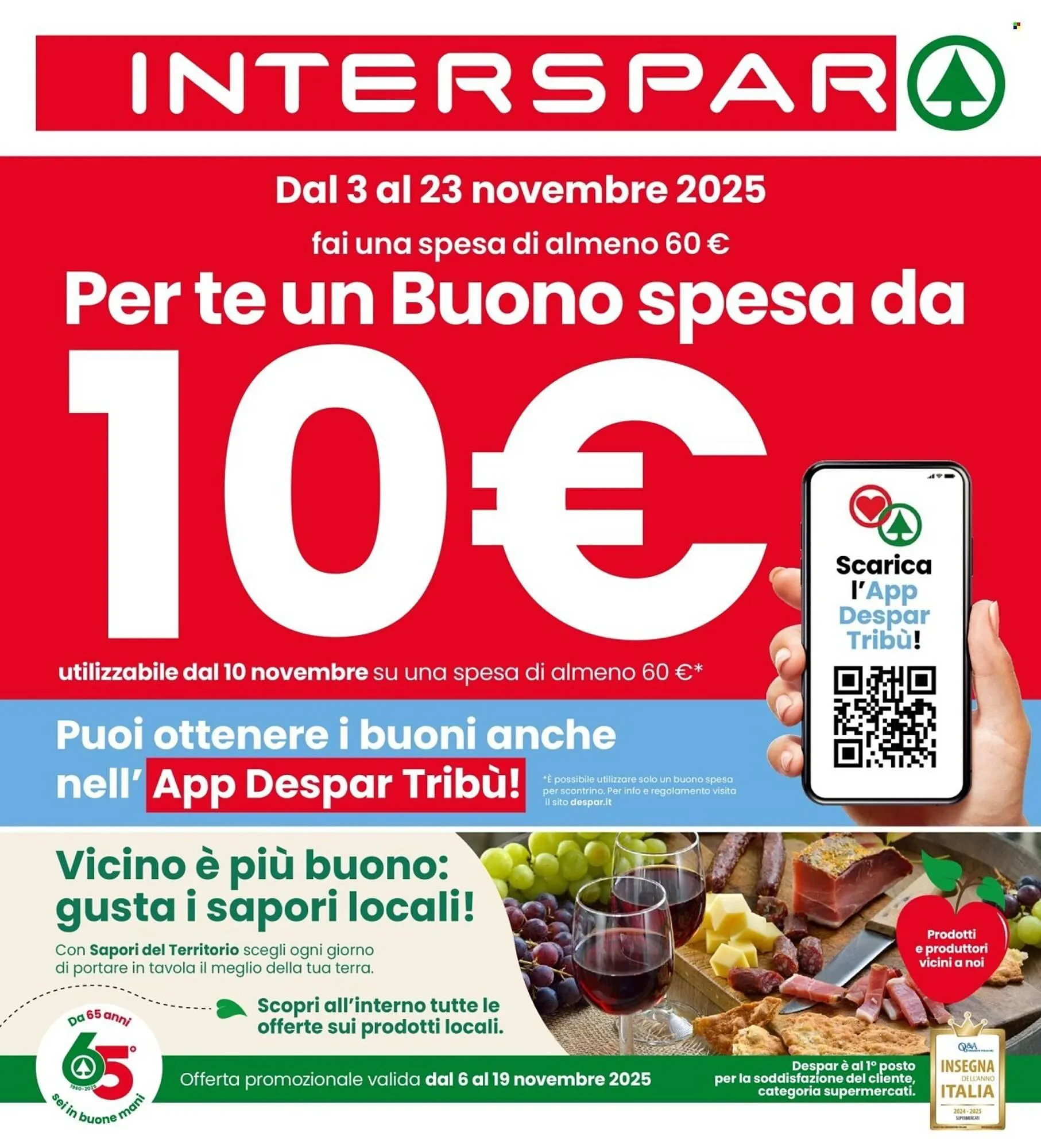 Volantino Interspar da 6 novembre a 19 novembre di 2025 - Pagina del volantino 1