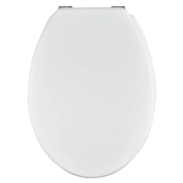 COPRIWATER SELNOVA-PERLA-ELLISSE-TANAX IN MDF VERNICIATO BIANCO CERNIERE IN METALLO CROMATO