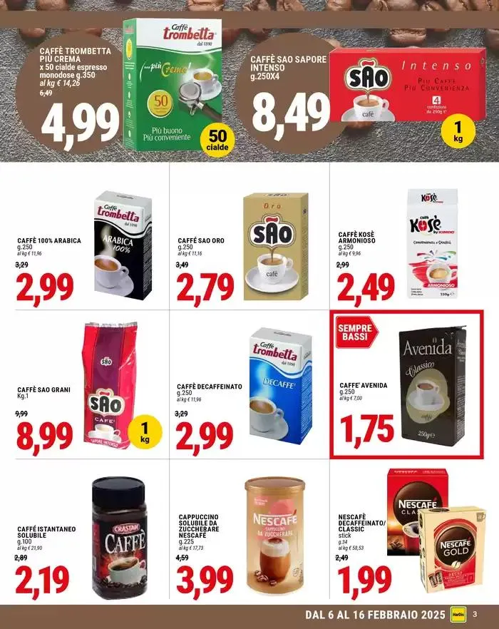 Carrello convenienza da 6 febbraio a 16 febbraio di 2025 - Pagina del volantino 3