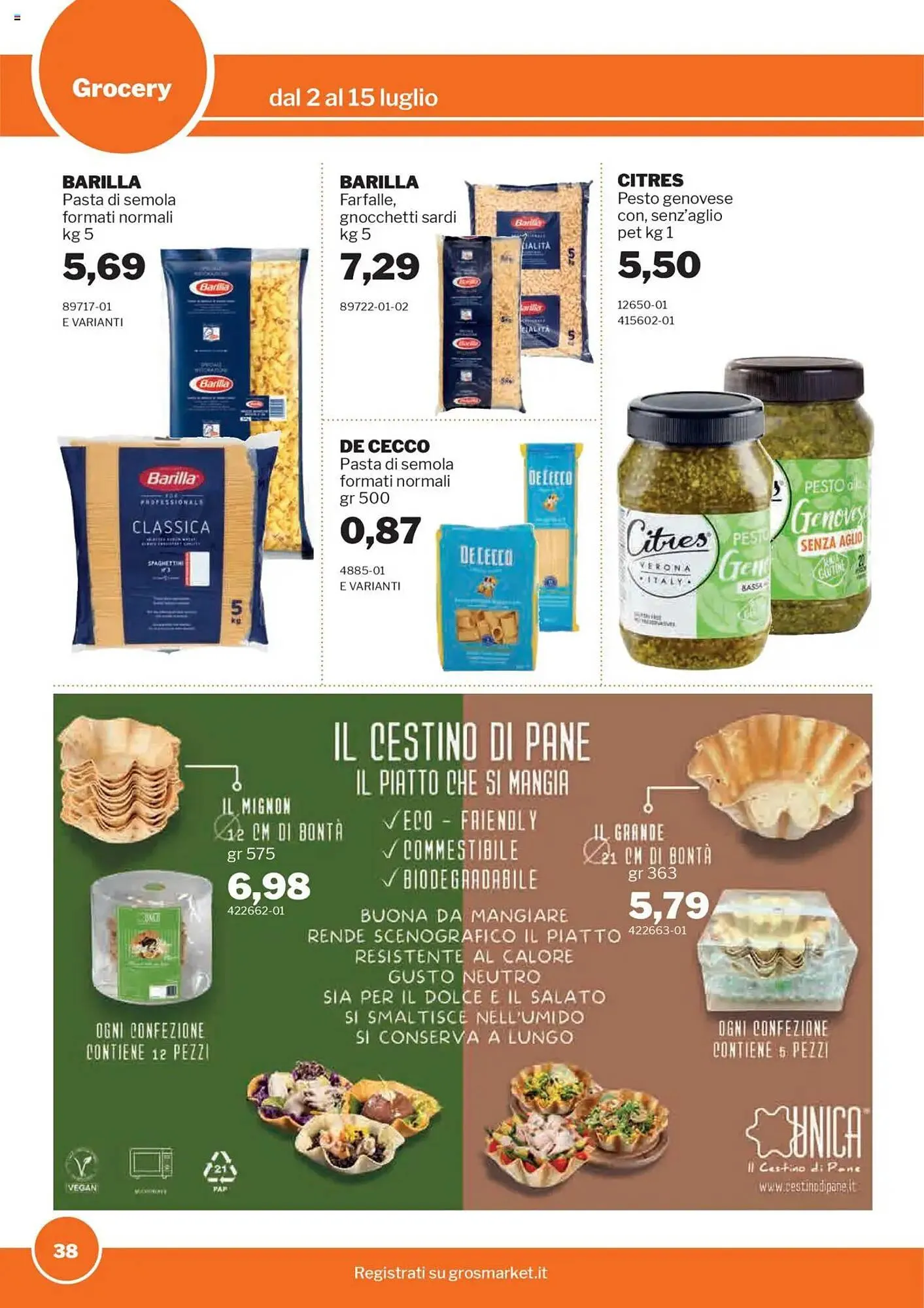 Volantino GrosMarket da 2 luglio a 15 luglio di 2025 - Pagina del volantino 38