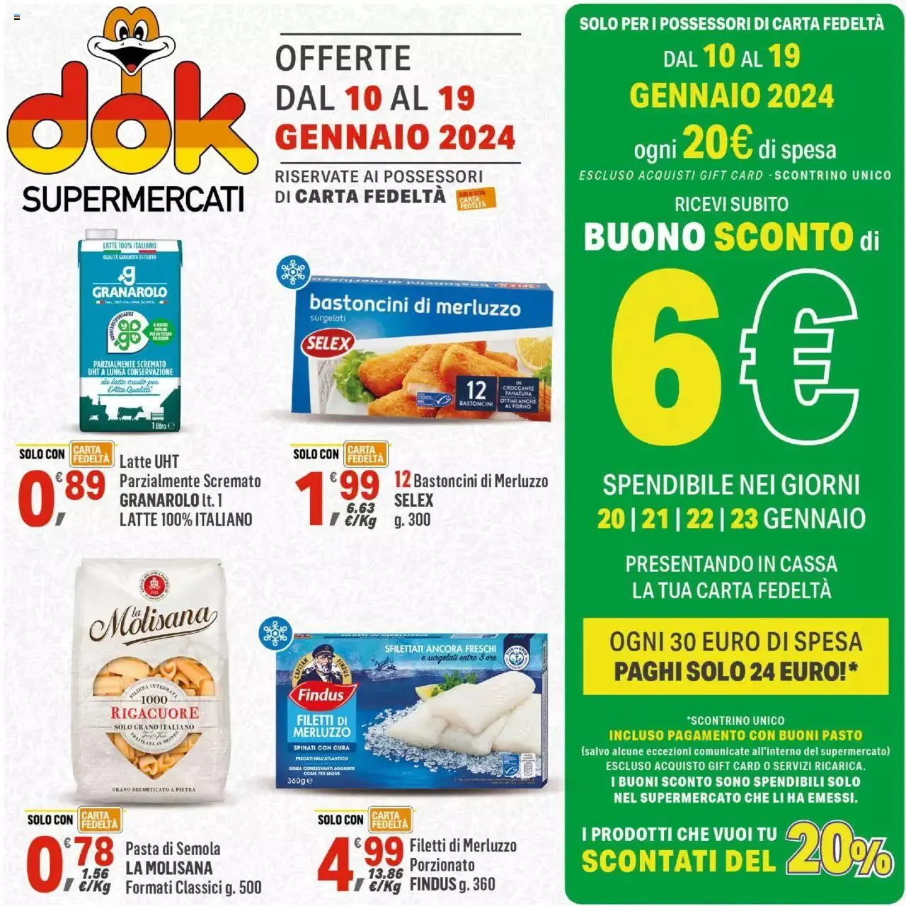 Volantino DOK da 10 gennaio a 19 gennaio di 2024 - Pagina del volantino 1