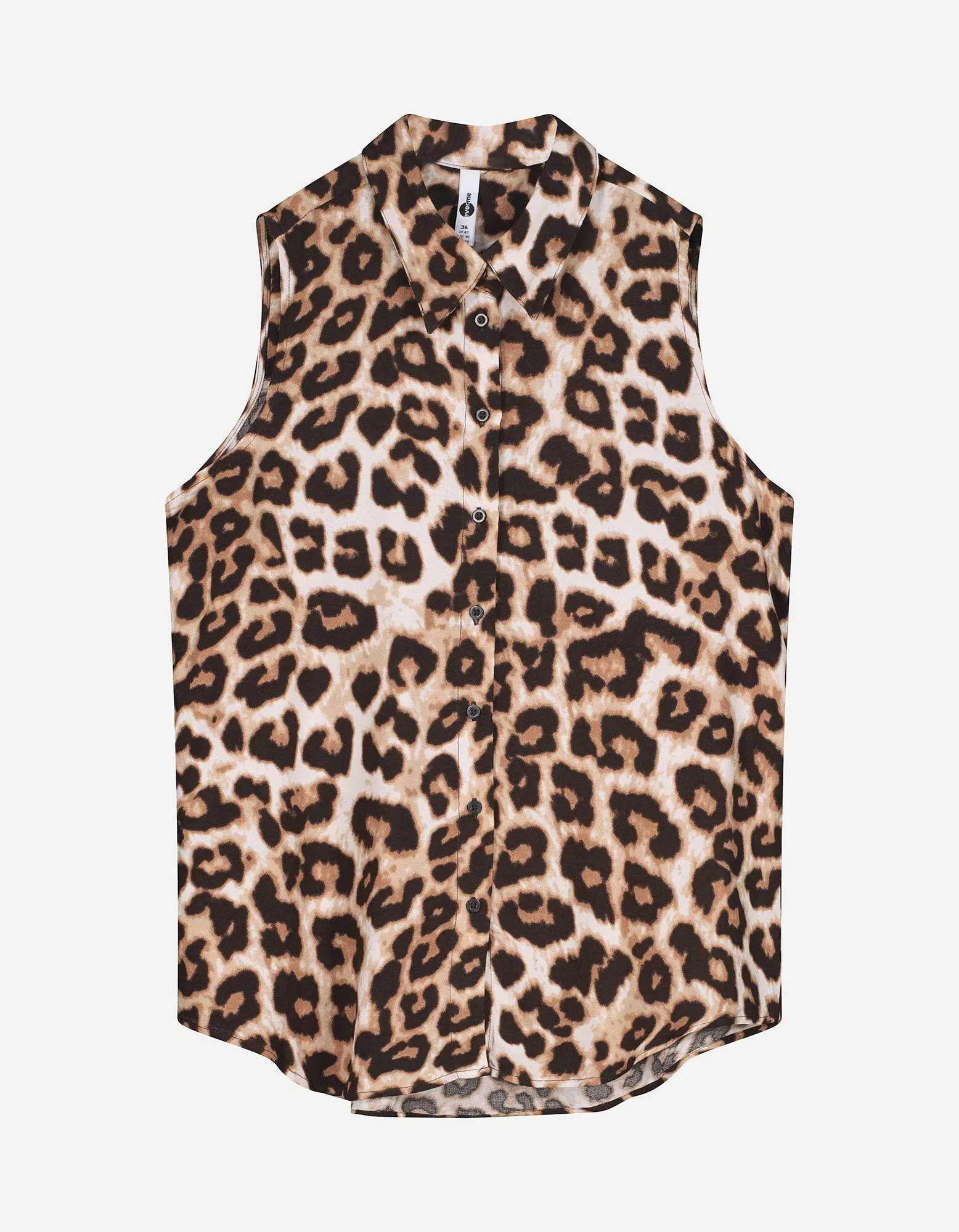 blusa - Motivo leopardato - bianco