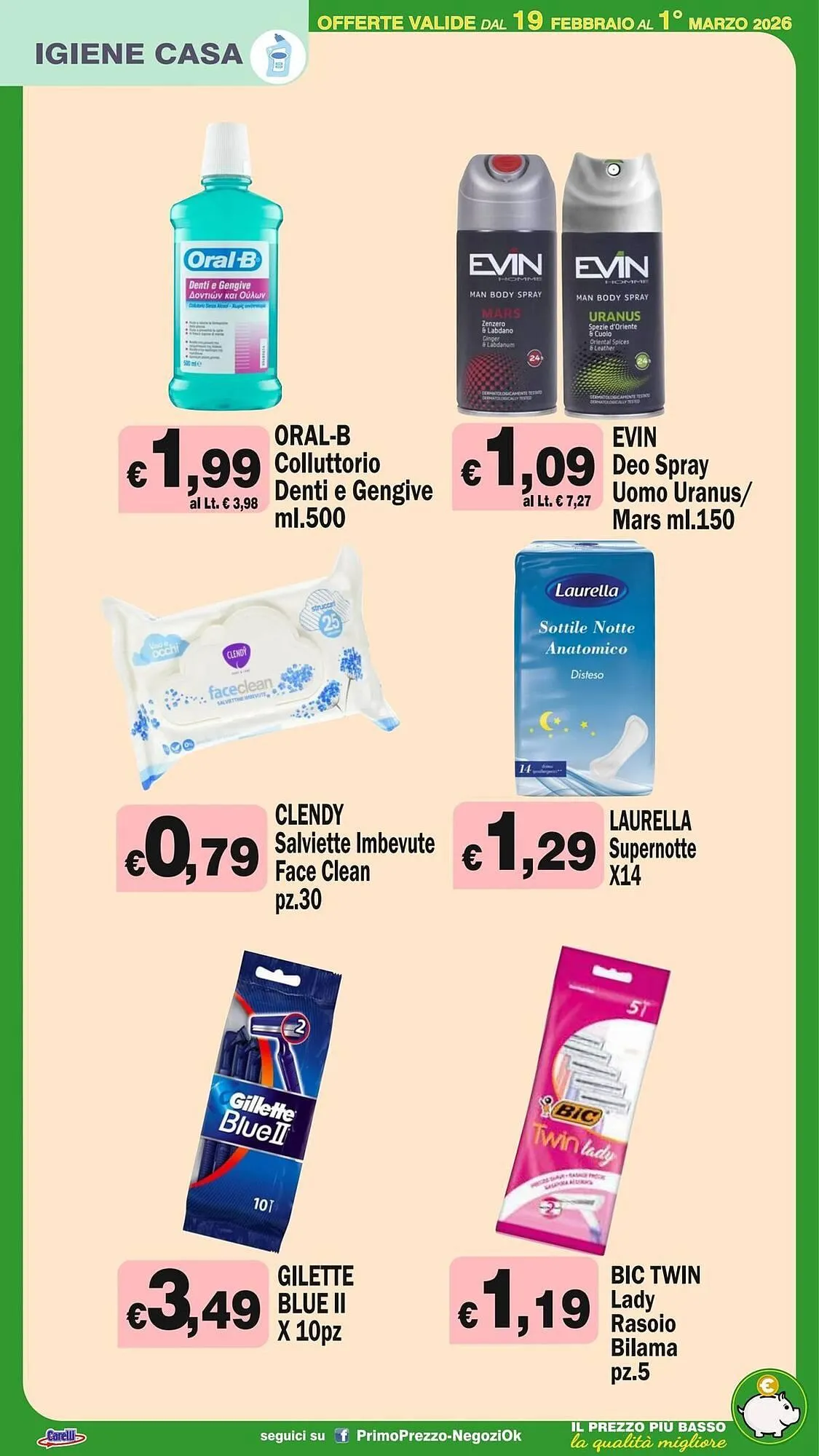 Volantino Primo Prezzo da 19 febbraio a 1 marzo di 2026 - Pagina del volantino 26