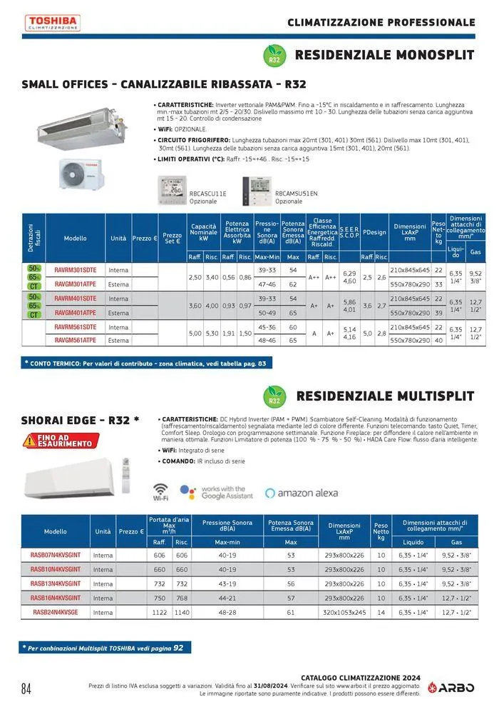 Catalogo climatizzazione 2024 da 17 maggio a 31 dicembre di 2024 - Pagina del volantino 84