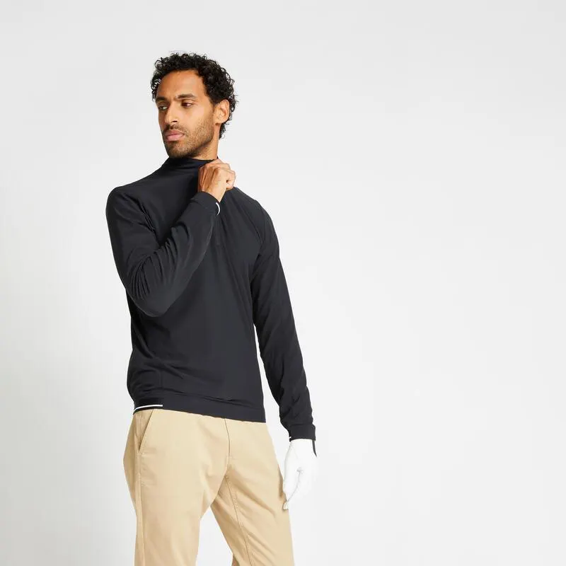 Maglione antivento golf uomo 500 nera