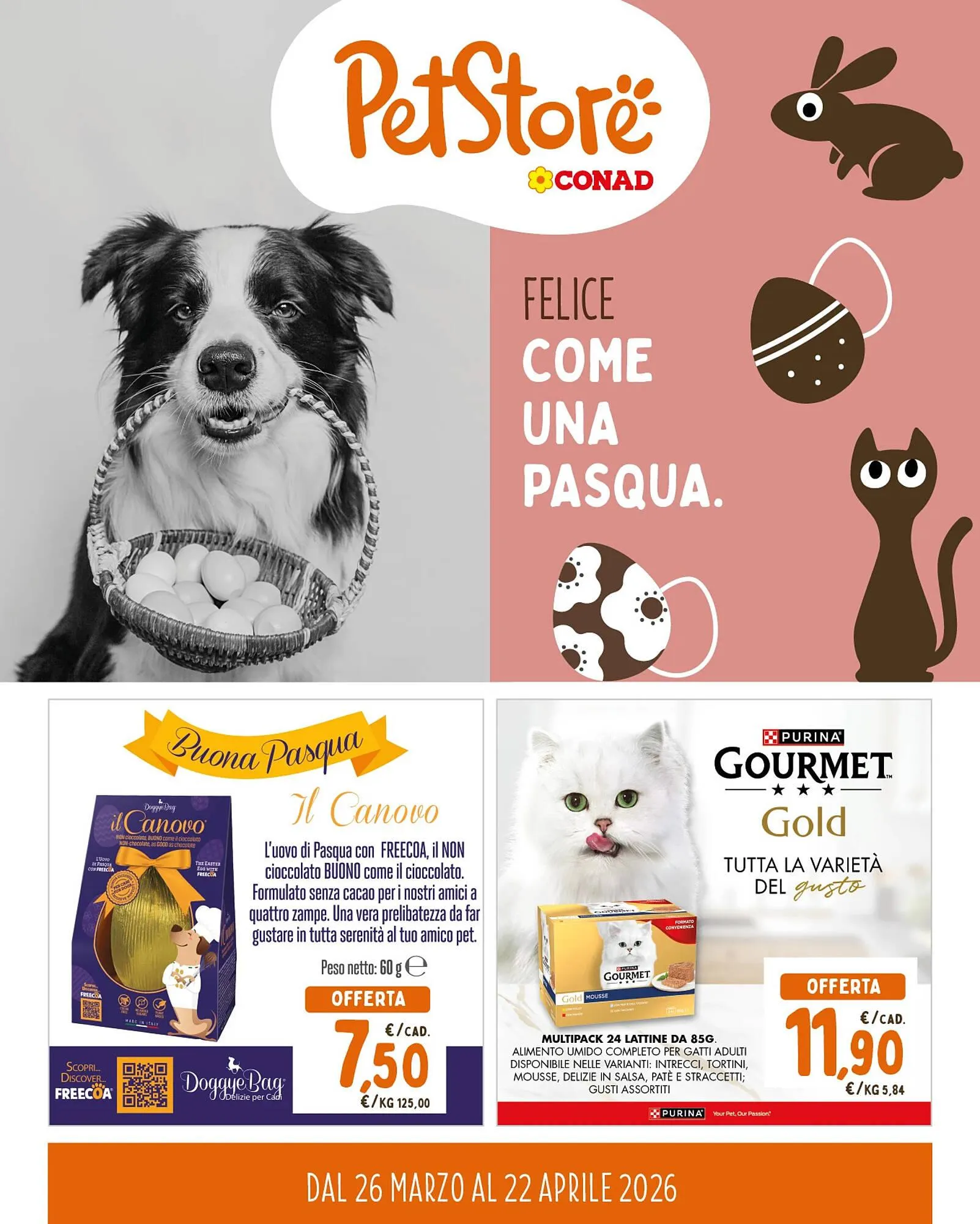 Volantino Pet Store Conad da 26 marzo a 22 aprile di 2026 - Pagina del volantino 1