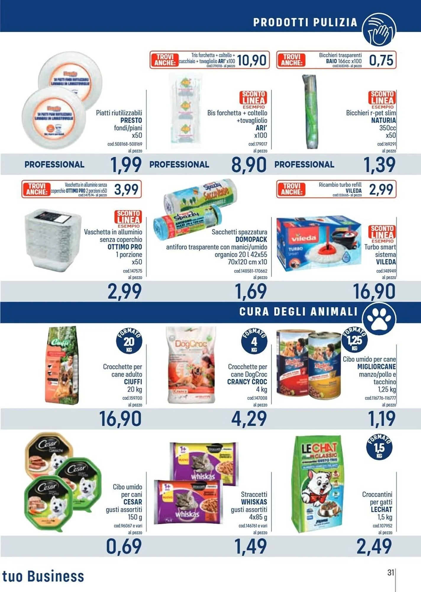 Volantino Talento Professional Store da 22 dicembre a 4 gennaio di 2026 - Pagina del volantino 31