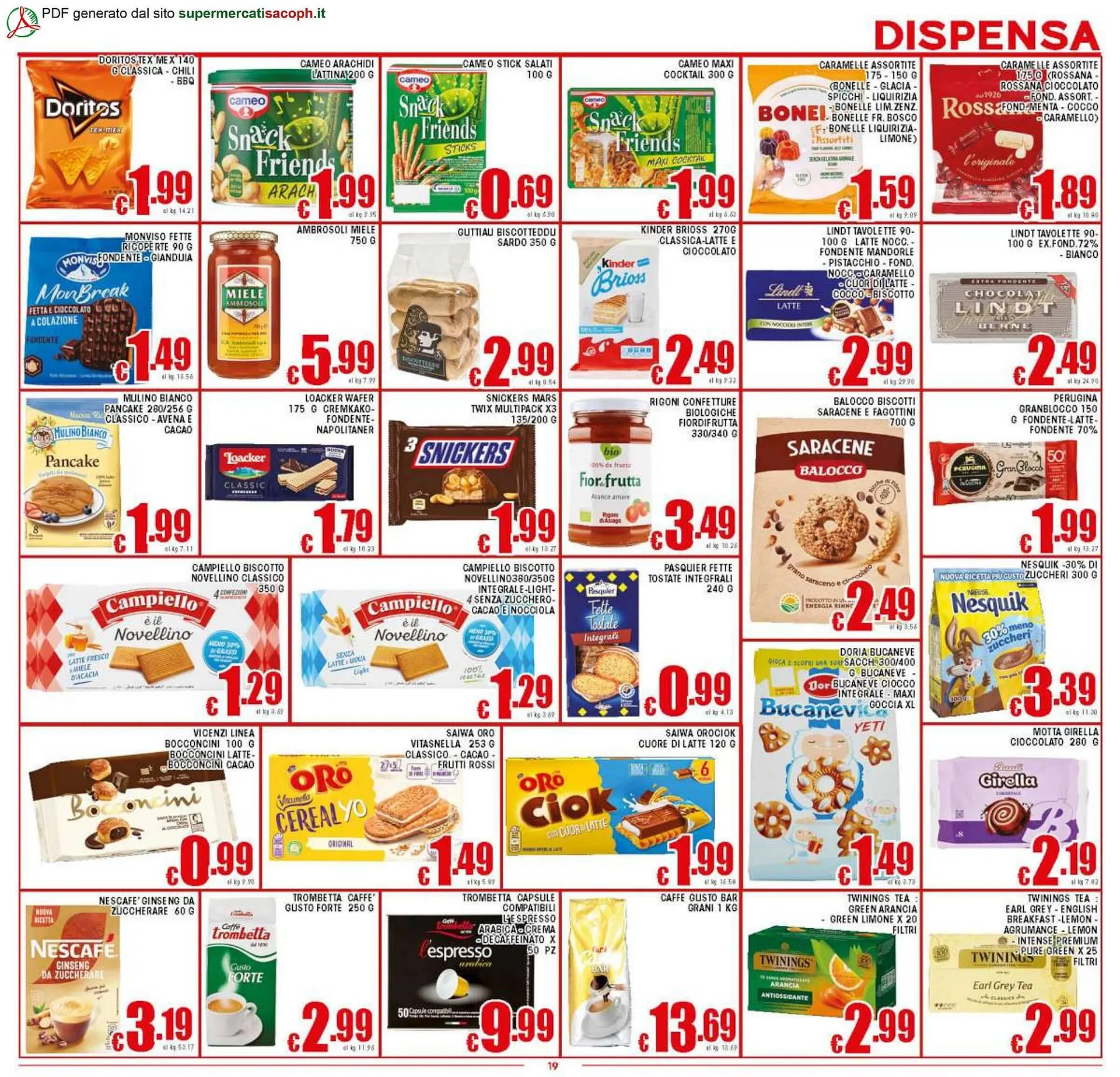 Volantino Sacoph da 17 marzo a 26 marzo di 2026 - Pagina del volantino 19