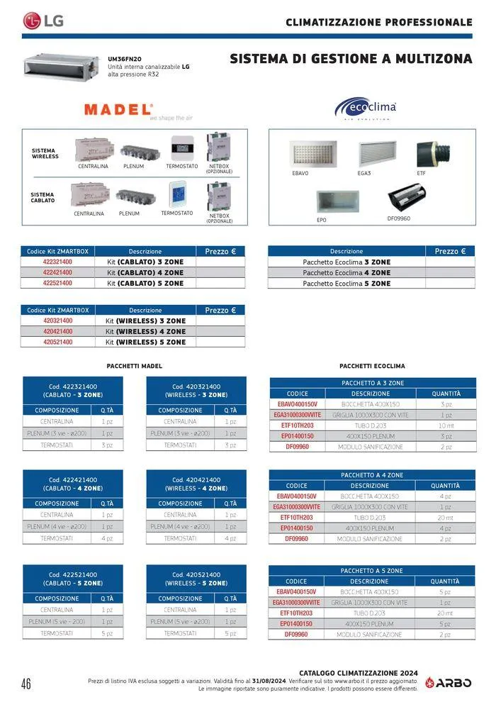 Catalogo climatizzazione 2024 da 17 maggio a 31 dicembre di 2024 - Pagina del volantino 46