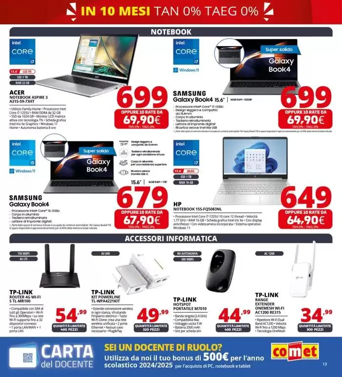 Zero scusa, tasso zero da Comet! da 3 aprile a 16 aprile di 2025 - Pagina del volantino 13