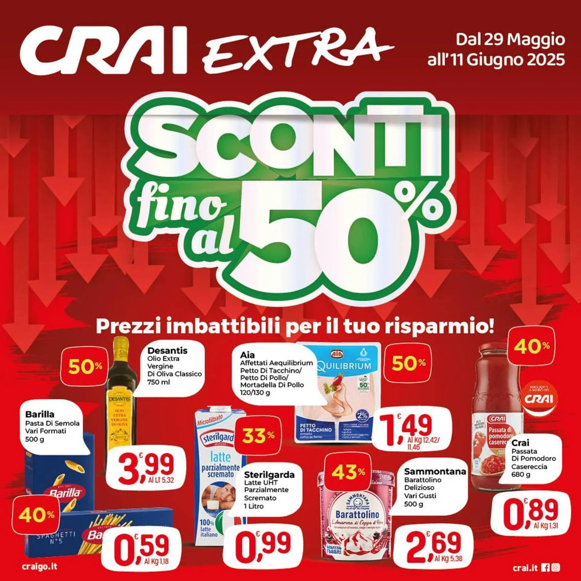 Volantino Crai da 29 maggio a 11 giugno di 2025 - Pagina del volantino 1