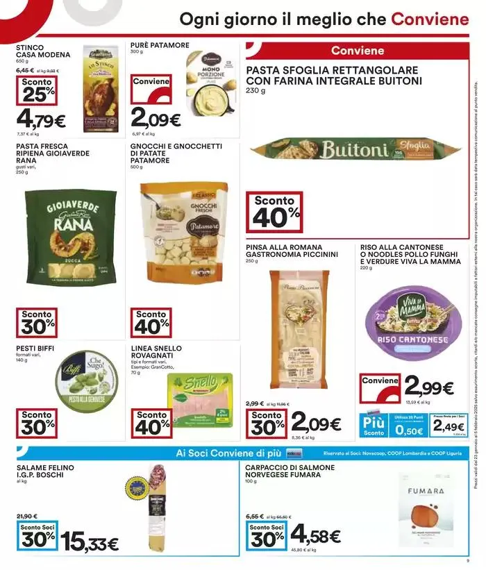 Sconti Fino al 40 % da 23 gennaio a 5 febbraio di 2025 - Pagina del volantino 9